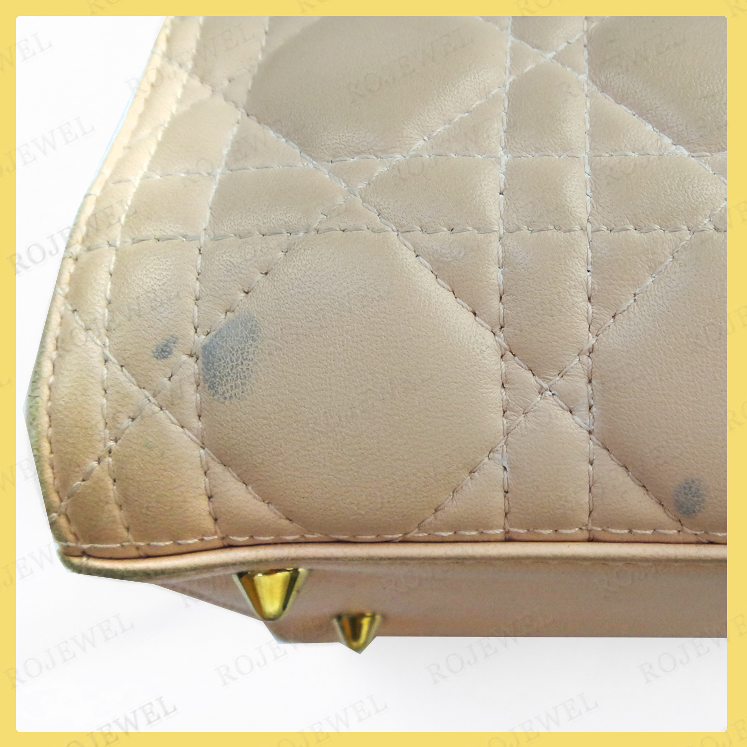 迪奧（Dior）包包清潔補(bǔ)色前后對比